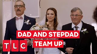 Dad And Stepdad Team Up To Walk Their Daughter Down The Aisle  Unexpected [upl. by Katleen]