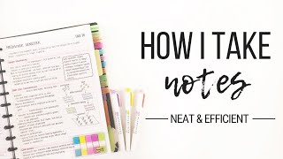 How I take notes  Tips for neat and efficient note taking  Studytee [upl. by Noj]