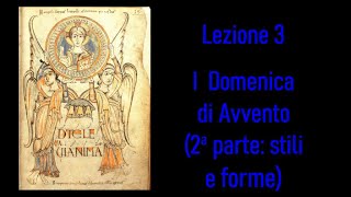 3 Lanno liturgico col Canto gregoriano  Avvento e Natale Lezione 3 [upl. by Nairot]