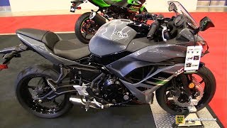 2018 Kawasaki Ninja 650 ABS  Walkaround  2018 Montreal Motorcycle Show [upl. by Aloisia]