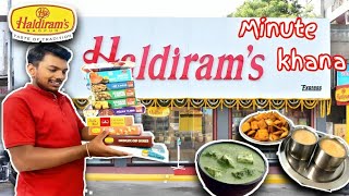 trying haldirams minute khane  ready to eat food [upl. by Stauder]