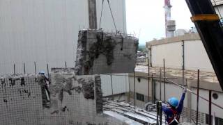 Concrete Silo Sawing Using Tyrolit Hydrostress SKSD Wire Saw By CS Applicator Thailand [upl. by Alded612]