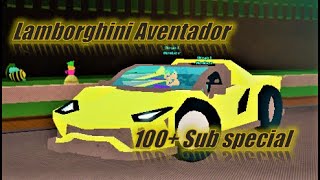 Micro block car  Lamborghini Aventador speedbuild  Roblox Build a Boat for Treasure  Episode 8 [upl. by Eldon42]