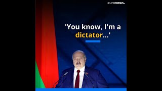 Lukashenko calls himself a dictator in annual address [upl. by Anawyt434]