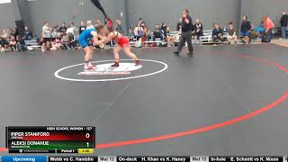 High School Women 127 Piper Staniford Oregon Vs Aleksi Donahue Washington [upl. by Einwahr]