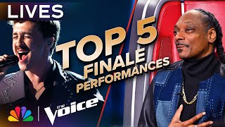 The Best Performances from the Top 5 Live Finale  The Voice  NBC [upl. by Ahseile]