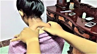 Relaxing Intense Neck and Shoulder Massage  Tingle  Must watch [upl. by Ginnifer973]