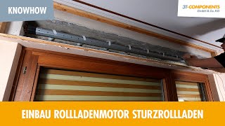 Einbau Rollladenmotor Sturzrollladen  Einstellung Endlagen 3TMOTORS [upl. by Ashlee]