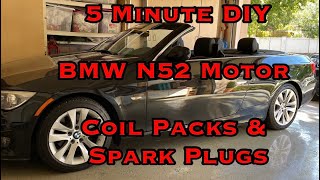 How to BMW N52 Coil Pack and Spark Plug Replacement DIY [upl. by Mirella98]