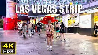 Las Vegas Strip Night Walk  Sept 2024 [upl. by Ardnassak]