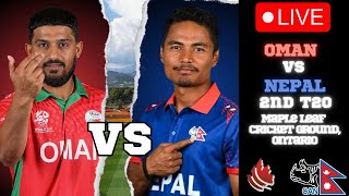 Live 2nd T20I NEPAL vs OMAN  NEP vs OMN T20I 2024 [upl. by Faxun]