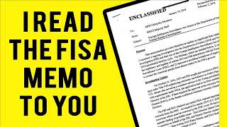 I read the FISA Memo to you [upl. by Rihaz92]