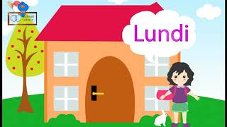 تعلم أيّام الأسبوع بالفرنسية للأطفال For children  Learn the days of the week in French [upl. by Islaen71]