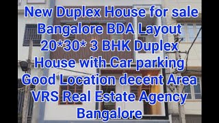 New Duplex House for Sale in Bangalore 🏡🏡 3bhk 2030 BDA Property houseforsale property home [upl. by Tung891]