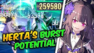 ✅BEST TEAM COMBO for Herta Burst in 1 TURN Huge DPS in Honkai Star Rail Stage 9 Memory of Chaos [upl. by Maiga]