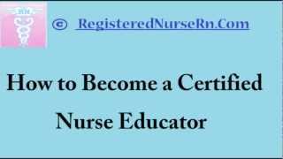 Certified Nurse Educator  Salary and Job Description of Certified Nurse Educator [upl. by Mccutcheon]