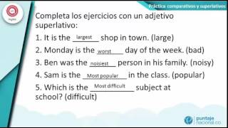 Práctica comparativos y superlativos [upl. by Florin]