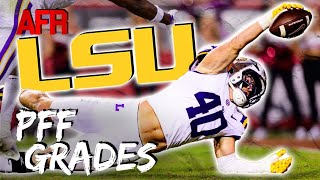 LSU PFF Grades vs Arkansas  Whit Weeks Shines 2 Tigers OL Struggle [upl. by Adihaj]