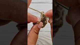 How To Crochet A Chainless Double Crochet In The Previous Ch3 Space  Crafting Happiness [upl. by Kain923]