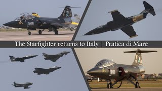 F104 Starfighter returns to Italy  Pratica di Mare 2023 [upl. by Nanette485]