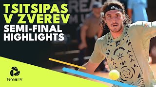 Stefanos Tsitsipas vs Alexander Zverev Highlights  Rome 2022 SemiFinal [upl. by Critta]