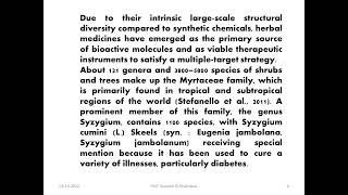 Syzygium cumini  Prof Saurabh D Bhandare [upl. by Notnel]