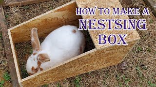 Making Rabbit Nesting Boxes [upl. by Ecidnac]