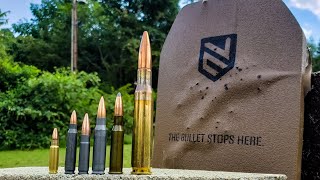 Military Rounds vs LEVEL 3 armor 57 vs 556 vs 300blk vs 308 vs 762x54R vs 50bmg [upl. by Obrien]