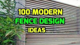 100 Modern Fence Design Ideas [upl. by Batchelor]