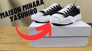 Maison Mihara Yasuhiro BlackWhite Low Replica Review [upl. by Hnao]