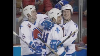 1993 Nordiques win 52 at Montreal Forum [upl. by Eelrihs]