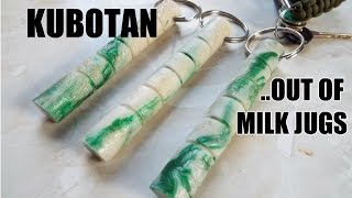 How to Make a KUBOTAN out of Milk Jugs [upl. by Llertnac]