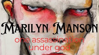 Marilyn Manson  OAUG One Assassination Under God Lyric Video [upl. by Pronty]