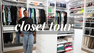 My Dream Closet Tour  DIY Closet Makeover [upl. by Terrene48]