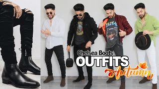 4 OUTFITS PARA HOMBRES Otoño ¿CÓMO VESTIR CHELSEA BOOTS [upl. by Anerec709]