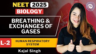 Breathing and Respiration I L2 I Human Respiratory System I NCERT Line by Line Biolog  Kajal Singh [upl. by Namyl]