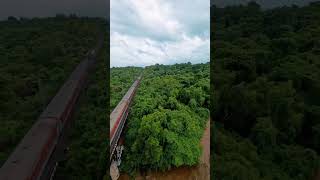 Konkan railway travelphotography trendingreels trainjourney vibes mountains konkan [upl. by Leeth]