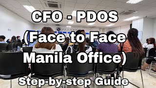 CFOPDOS Step by Step GuideFace to Face in Manila OfficeEB3 Immigrant Visa [upl. by Ezaria]