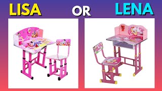 Lisa or Lena  Makeup Luxurious House Clothes Kitchen Items Toys [upl. by Alfreda]