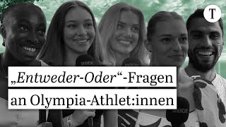 OlympiaAthletinnen beantworten ehrlich unsere „EntwederOder“Fragen  Olympics Paris [upl. by Nasya]