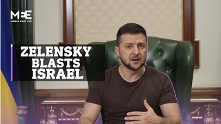 Ukraine’s Zelensky blasts Israel for refusing to send weapons to help fight Russia [upl. by Cire]