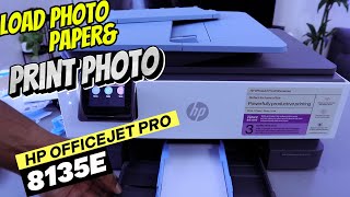 How To Load Photo Paper and Print Photo From Phone To HP Officejet 8135e Printer [upl. by Fitzsimmons907]