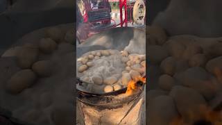 ⚡⚡ Sand Potatoes Making Process⚡⚡ shorts telugufoodie esangathulu streetfood foodie omelette [upl. by Krenek]