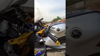 Universal Steering Damper 🔥  r15 v3 modified r15m modifiedshorts trending ytshorts viralvideo [upl. by Krischer]