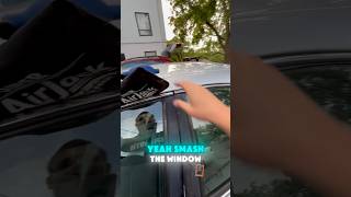 Customer said they could’ve smashed the window with a rock 🤣 airbag roadside locksmith lockout [upl. by Irreg]