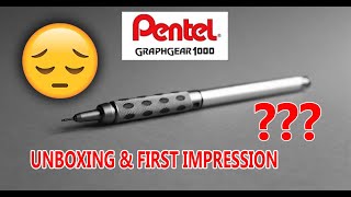 Unboxing Pentel Graphgear 1000 05 Mechanical Pencil  Good or Bad  Review  Unboxing  Bangla [upl. by Charlotta552]