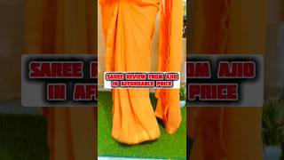 Saree Review From Ajio In Affordable Price  saree sarees [upl. by Anelleh]