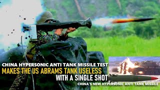 China tests bursting the US Abrams tank by a kinetic bullet a Hypersonic anti tank missile [upl. by Nerdna]