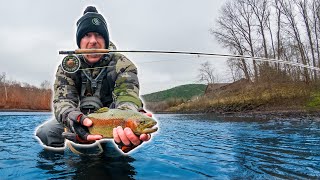 Winter River Trout Fishing the Taneycomo [upl. by Eicats]