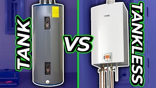 TANK vs TANKLESS WATER HEATER Pros and Cons [upl. by Sardse]